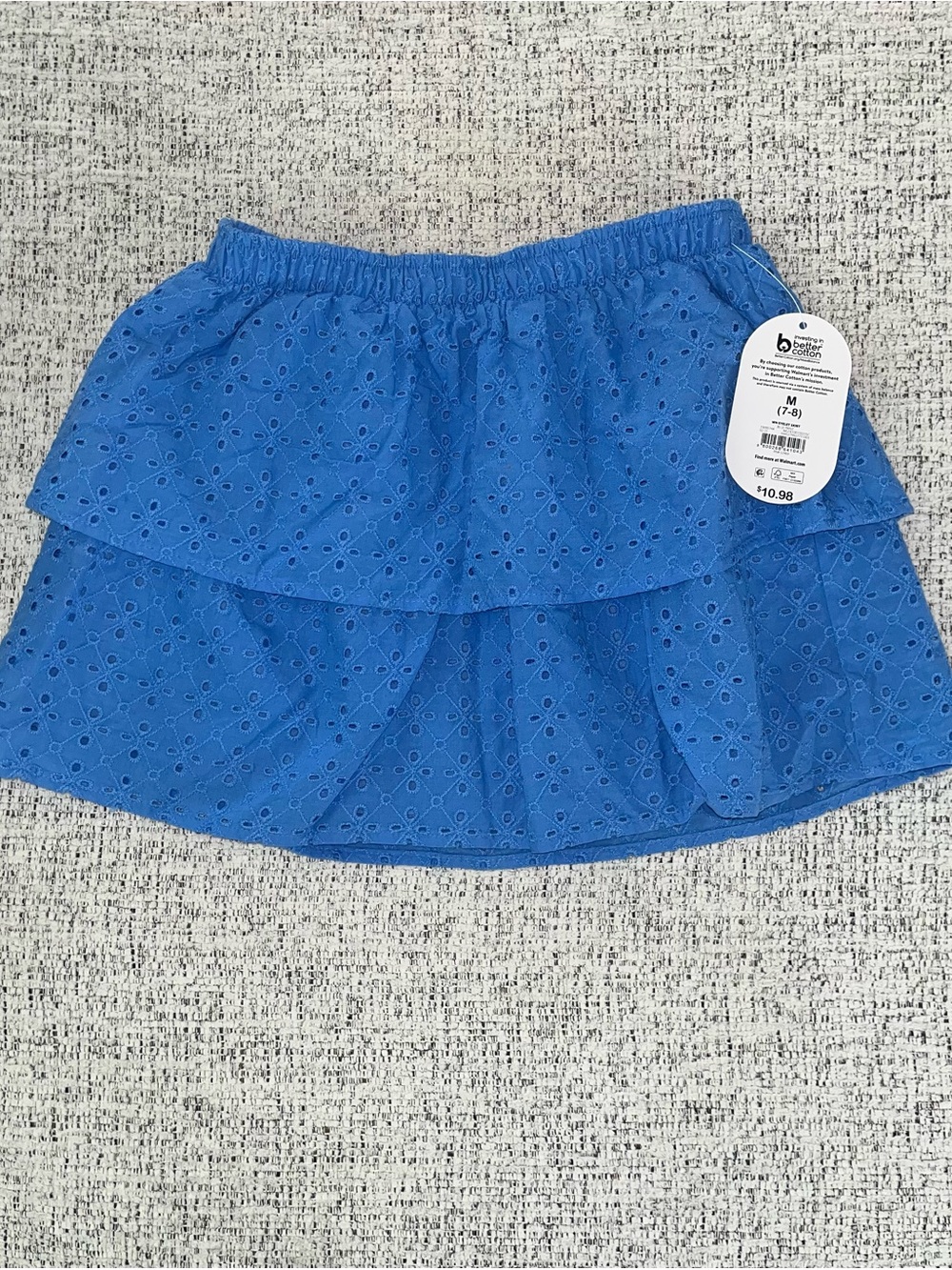 wonder nation Blue Eyelet Tiered Skirt